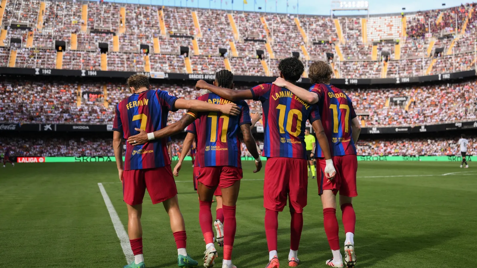 La delantera del Barcelona supera marcas de casi 60 años en LaLiga: GETTY