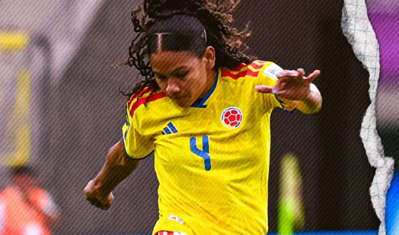 Mercedes Medina en el Mundial Sub-20. (Foto: X / @FCFSeleccionCol)