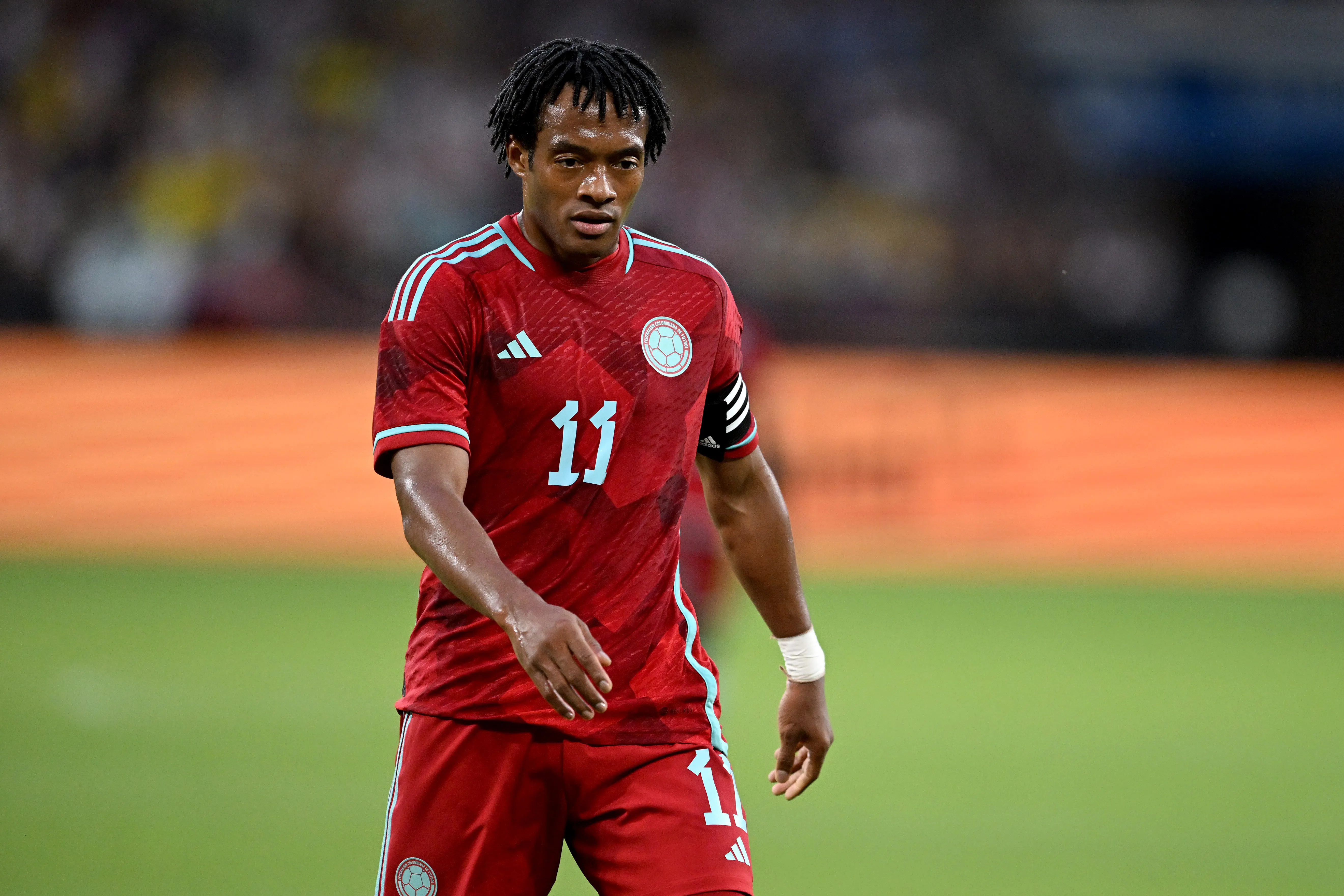 Juan Cuadrado fue convocado con Colombia hasta el 2023. Foto: Getty.