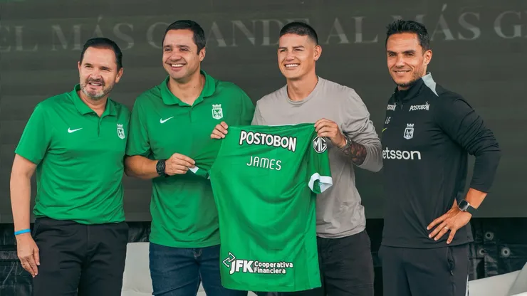 Los primeros pases de James Rodríguez en Atlético Nacional