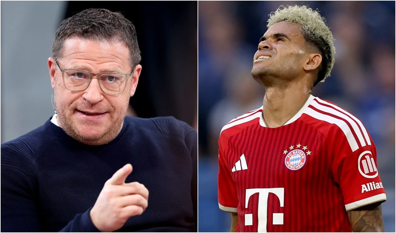 Max Eberl y Luis Díaz. (Foto: Getty Images)