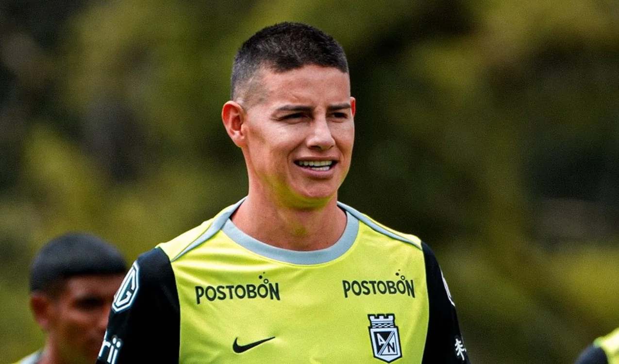 James ya había jugador en el fútbol colombiano. (Foto: X / Nacional)