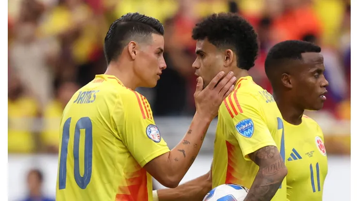 James Rodríguez y Luis Díaz en la Copa América 2024.