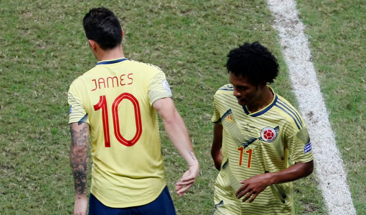 James y Cuadrado en la Selección Colombia. (Foto: Getty)