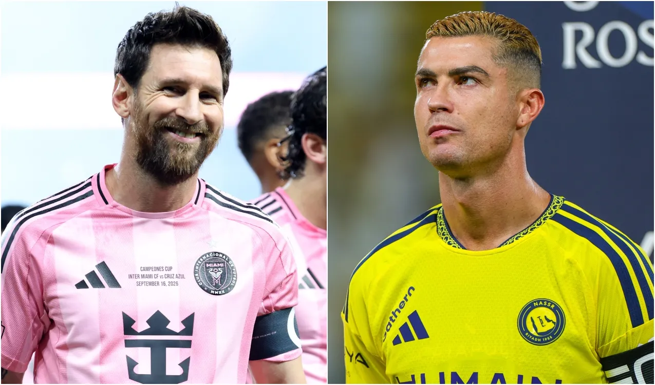 Messi y Cristiano Ronaldo. (Foto: Getty)