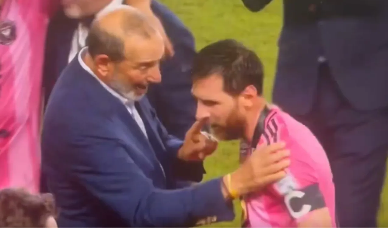 Don Garber y Leo Messi. (Foto: X)