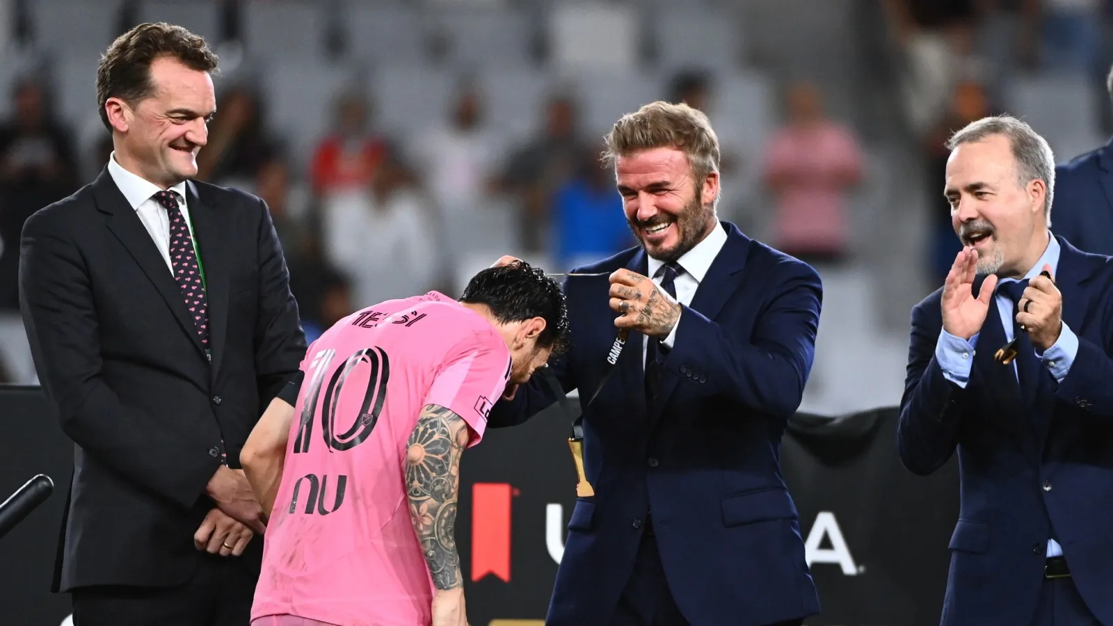 Beckham no ve a nadie más merecedor del Balón de Oro que Messi: GETTY