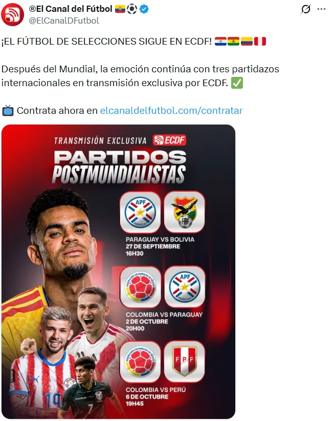 El anuncio de El Canal del Fútbol. (Foto: Captura de pantalla)