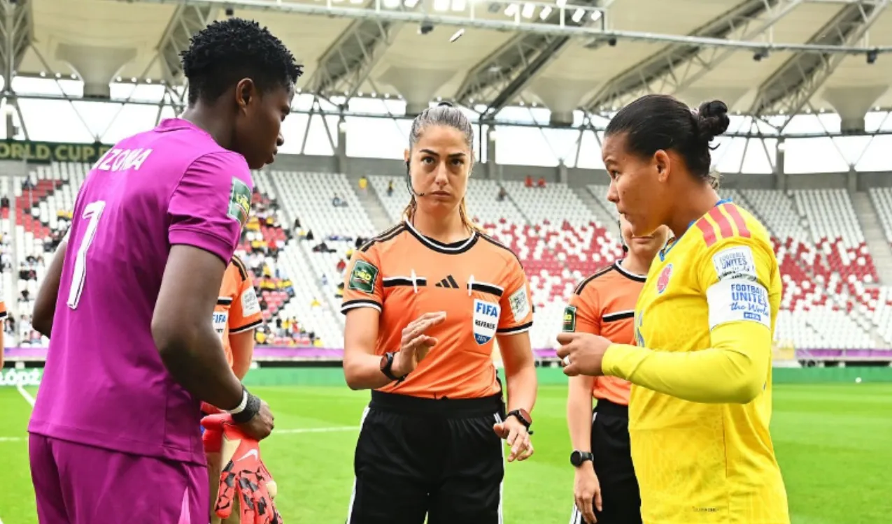 Juana Ortegón fue amonestada contra Nigeria. (Foto: Getty)