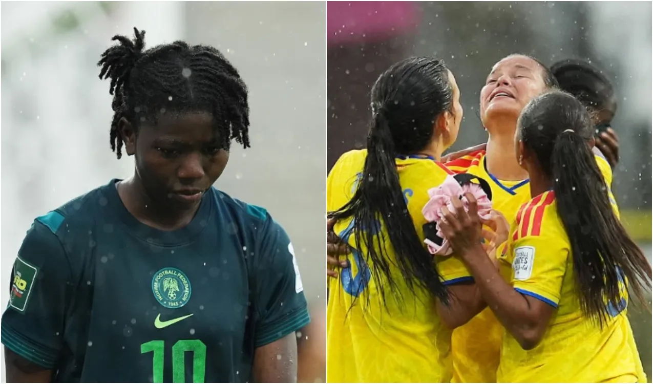Kafayat Mafisere y jugadoras de Colombia. (Foto: Getty)