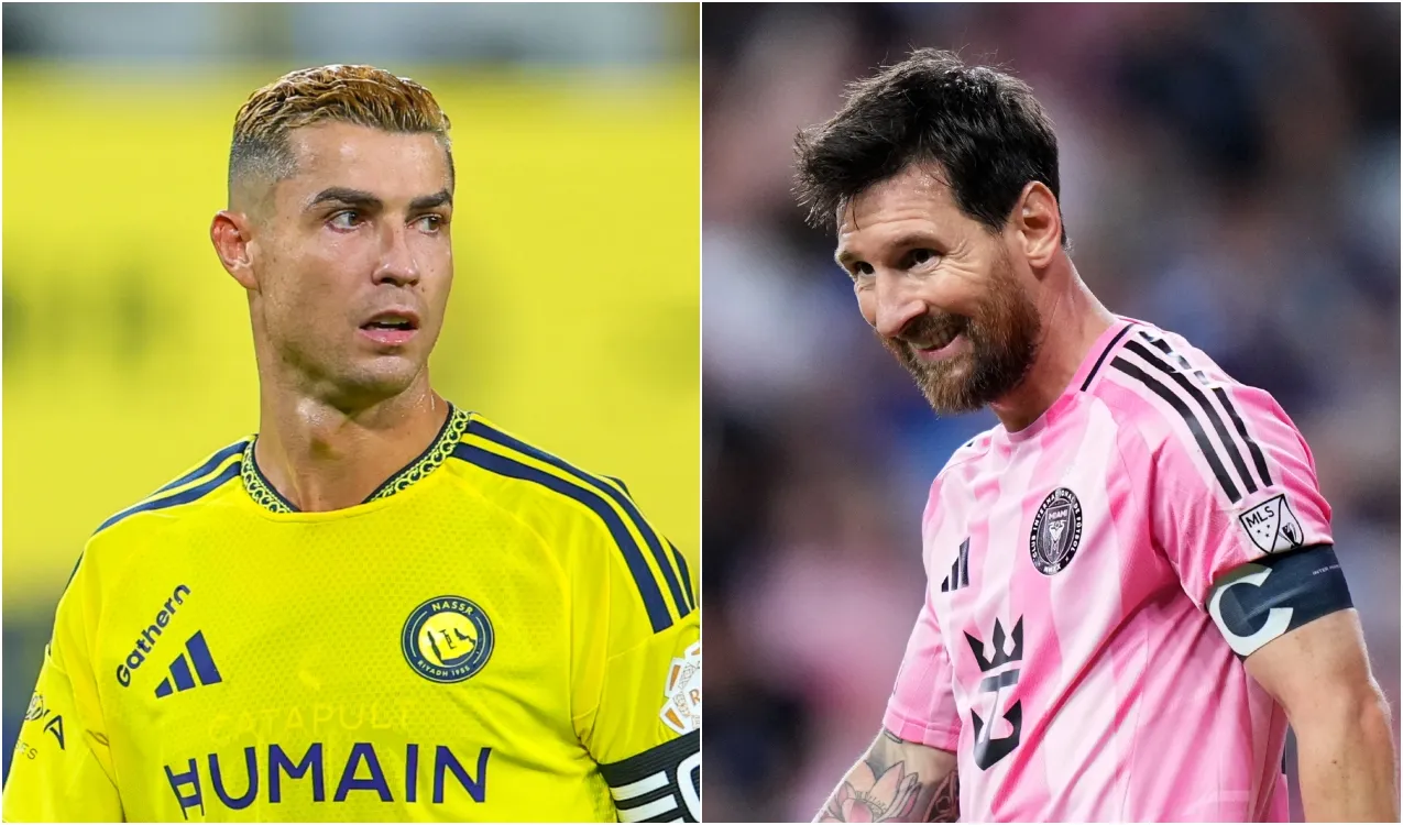Cristiano Ronaldo y Messi. (Foto: Getty)
