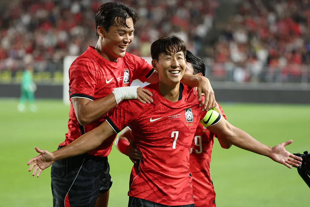 Heungmin Son marcó el 2-0 de Corea del Sur a Ecuador. Foto: Getty.