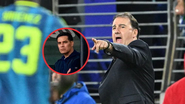 Rafa Márquez y Néstor Lorenzo.
