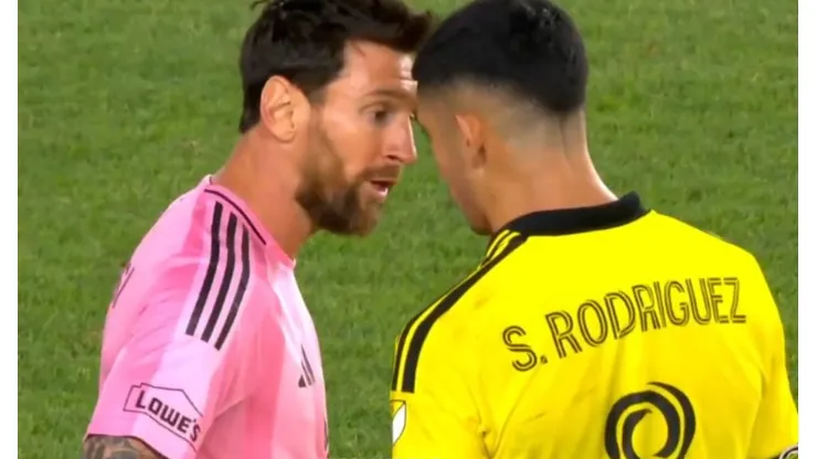 Lionel Messi y Santiago Rodríguez.