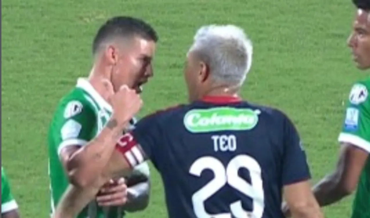 James Rodríguez y Teo Gutiérrez en Nacional vs. Junior
