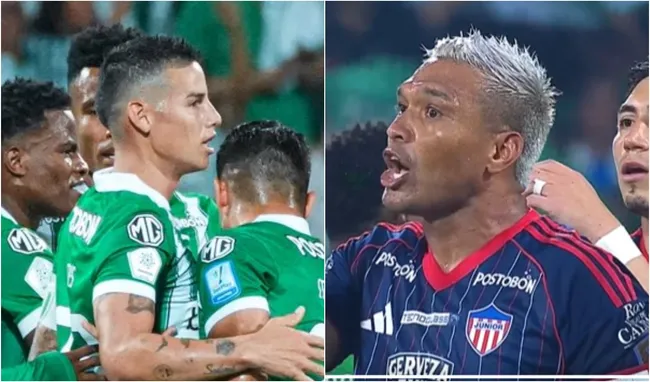James y Teo en Nacional vs. Junior