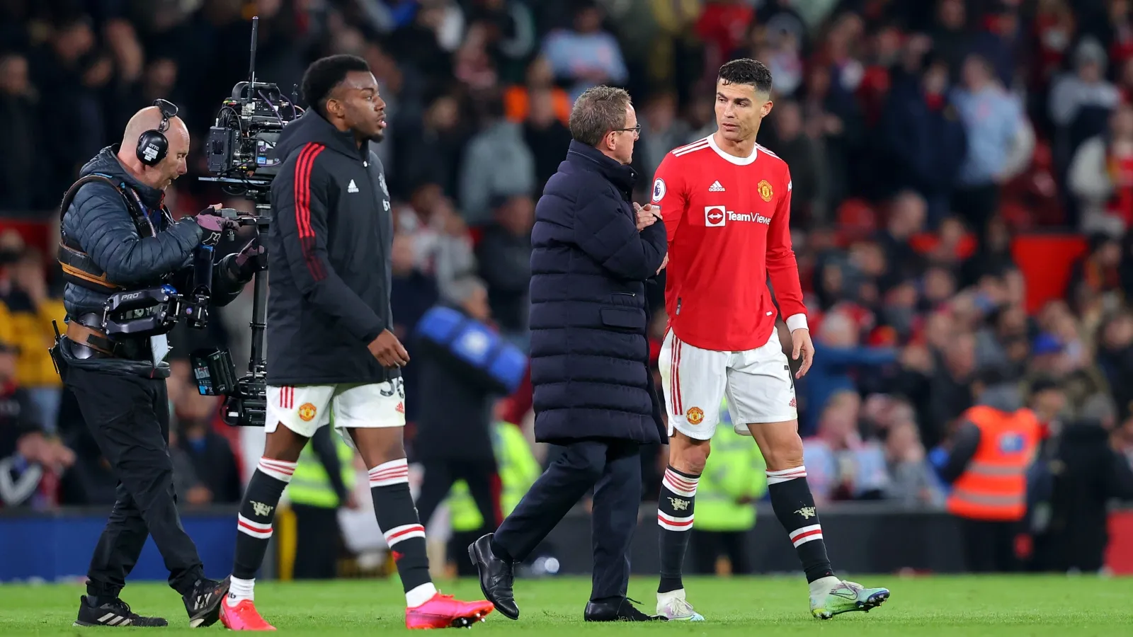 Rangnick, otro de los DTs con los que CR7 tuvo problemas en esta década: GETTY