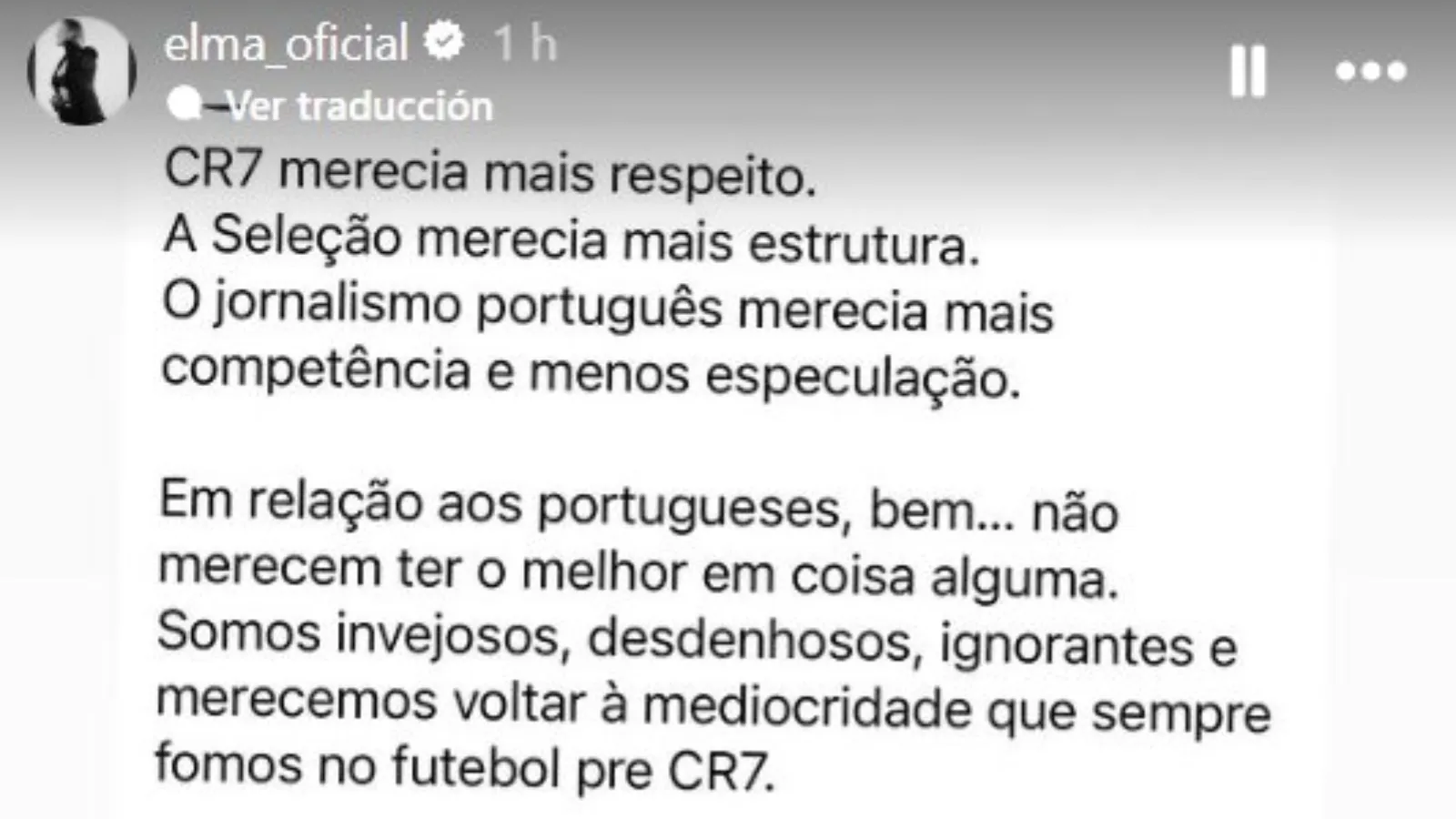 El posteo de la hermana de CR7 en redes sociales: TW