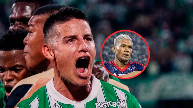 James Rodríguez y Teo Gutiérrezse enfrentaron en la Liga Colombiana.