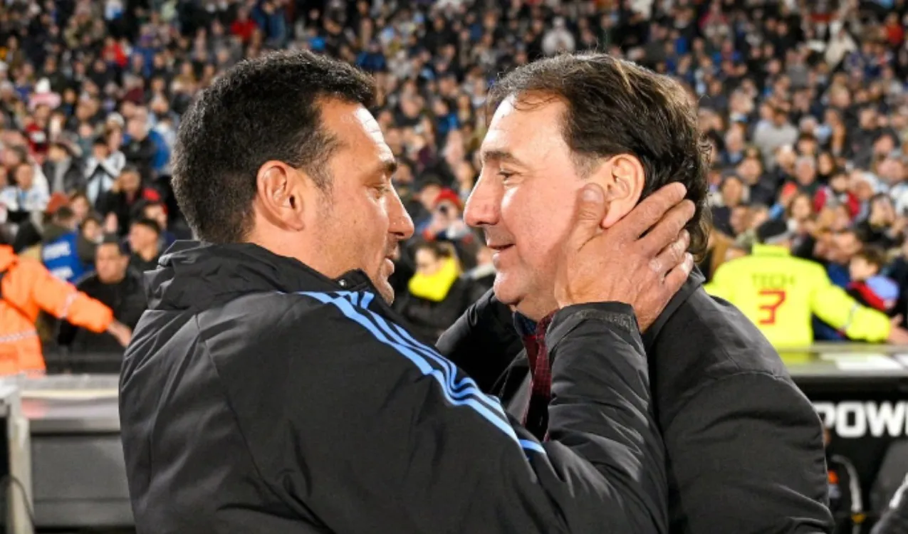 Lionel Scaloni y Néstor Lorenzo