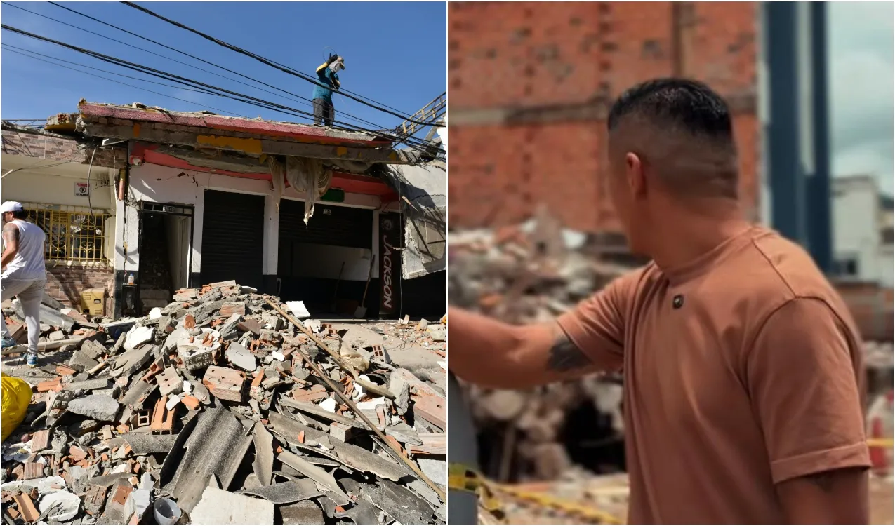 Imagen del terremoto en Pereira y Jhonny Vásquez. (Foto: Getty e IG)