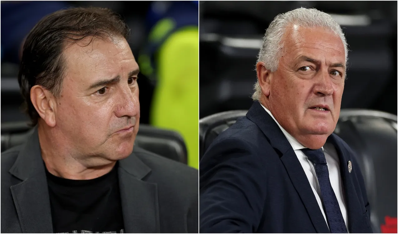 Lorenzo y Alfaro en Colombia vs. Paraguay. (Foto: Getty)