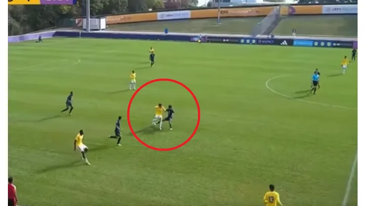 Samuel Martínez con la Selección Colombia Sub-17.