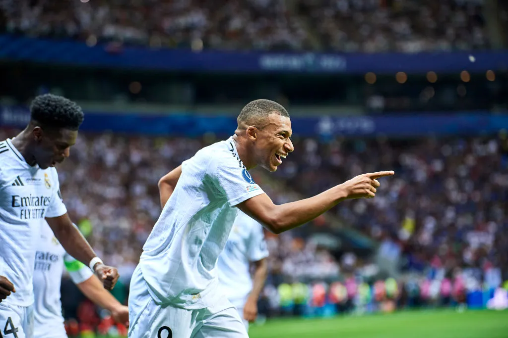 Mbappé debutó en el Real Madrid con gol y campeonato. Foto: Getty.