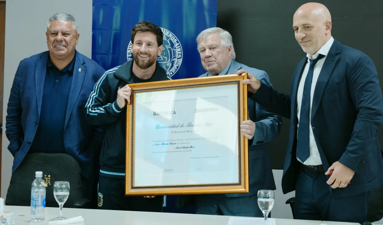 Messi con un nuevo título. (Foto: X / @Argentina)
