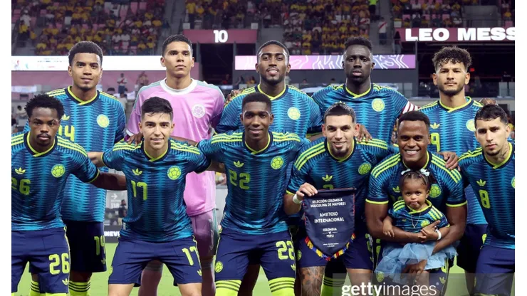 Formación titular de Colombia vs. Perú.