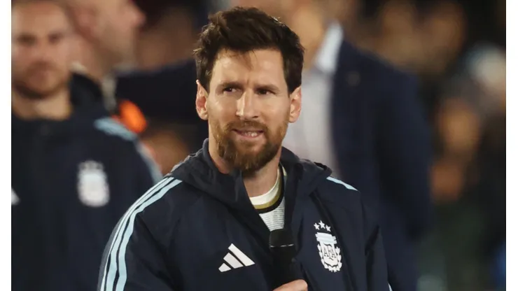 Messi se despidió con un gol de la Selección Argentina.