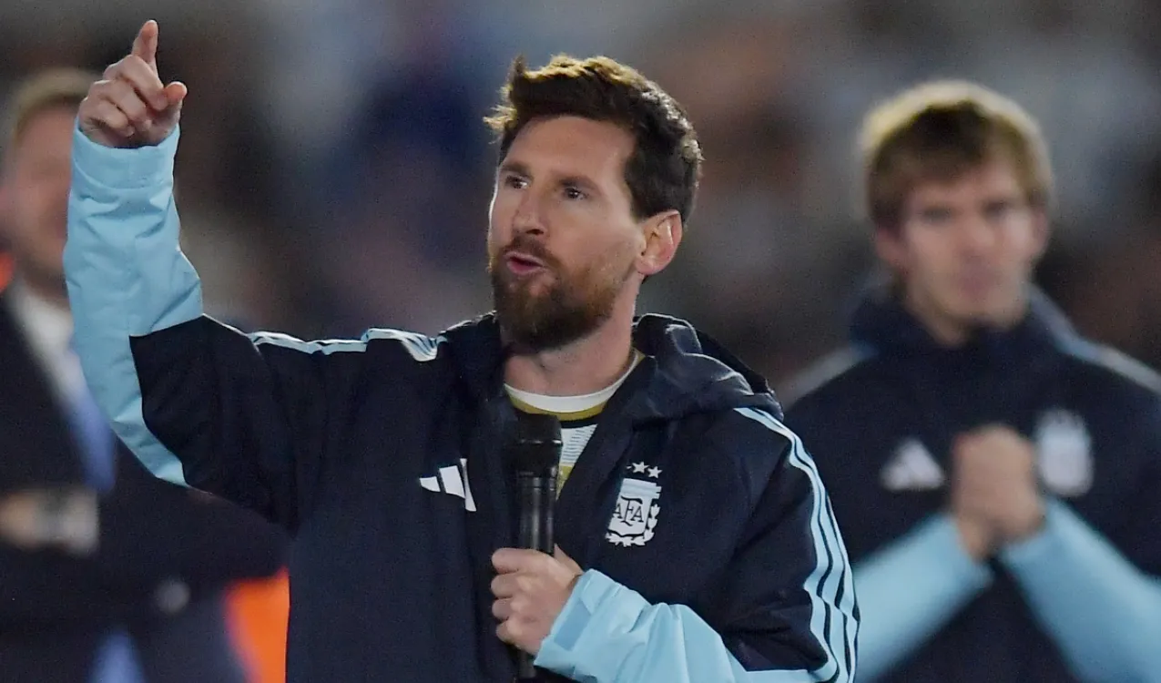 Messi en su despedida. (Foto: Getty)