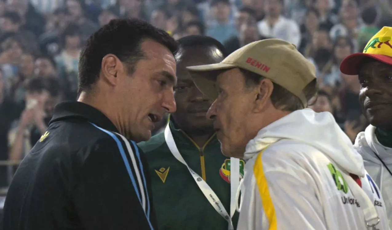 Lionel Scaloni y Gernot Rohr. (Foto: Getty)
