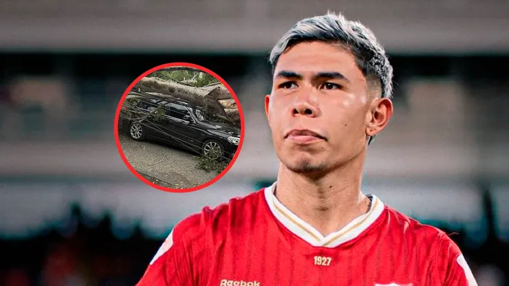 Nicolás Hernández sufrió un accidente en Santiago de Cali.