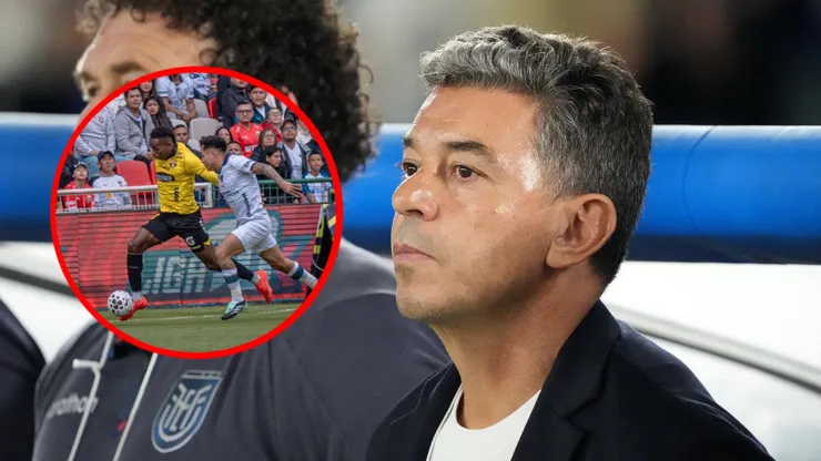 Marcelo Gallardo fue a ver a estos jugadores de Liga de Quito y Barcelona