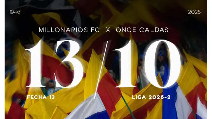 Millonarios jugaba contra Once Caldas el 13 de octubre