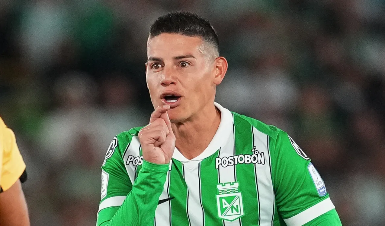 James con Nacional en Bogotá. (Foto: Getty)