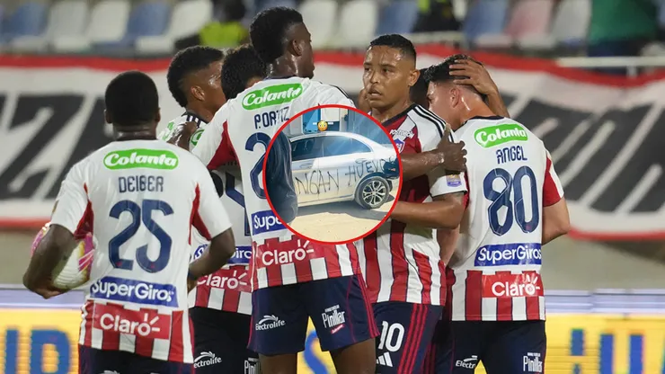 Hinchas dañan los carros de estos dos jugadores.