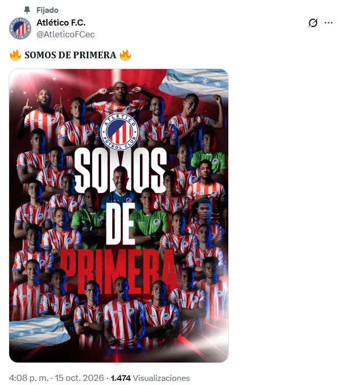 Atlético FC ascendió a primera categoría en Ecuador. (Foto: Captura de pantalla)
