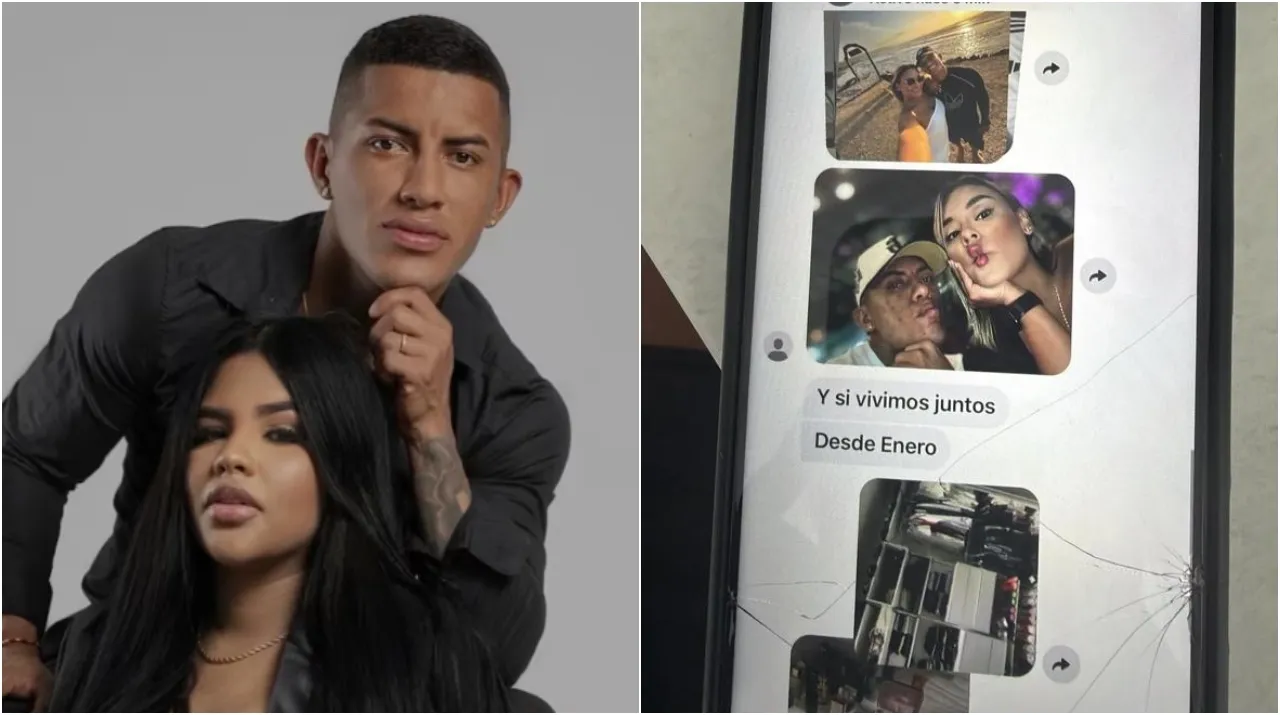 Cristian Barrios con su exesposa y actual pareja. (Foto: IG / @cristianbarriosp7y @danissmarquez)