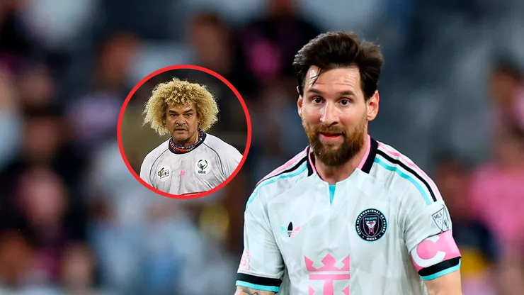 Carlos El Pibe Valderrama y Lionel Messi.