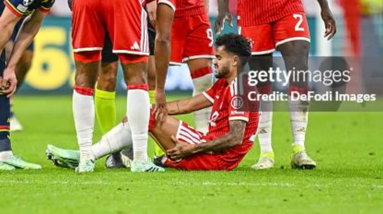 La lesión de Luis Díaz vs. Arsenal. (Foto: Getty)
