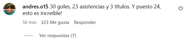 Comentarios sobre el puesto de Lucho Díaz en el Balón de Oro. (Captura de pantalla)