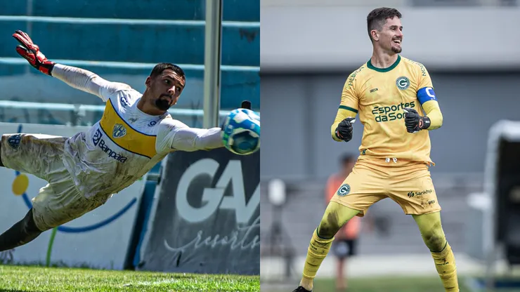 Goleiro do Paysandu - Foto: Jorge Luís Totti/Paysandu Goleiro do Goías - Foto: Heber Gomes/AGIF