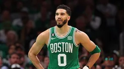 Tatum falou sobre a lesão que sofreu no jogo 7. Créditos: Maddie Meyer/Getty Images