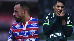 Moisés pelo Fortaleza. Foto: Ettore Chiereguini/AGIF Rony pelo Palmeiras. Foto: Ettore Chiereguini/AGIF