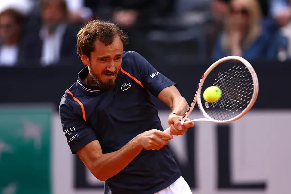 Medvedev venceu Roma há duas semanas. Créditos: Alex Pantling/Getty Images