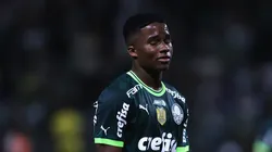 SP - Sao Paulo - 26/02/2023 - PAULISTA 2023, PALMEIRAS X FERROVIARIA - Endrick jogador do Palmeiras lamenta chance perdida durante partida contra o Ferroviaria no estadio Arena Allianz Parque pelo campeonato Paulista 2023. Foto: Ettore Chiereguini/AGIF