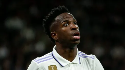 Vinicius Júnior em jogo do Real Madrid na La Liga (Photo by Flor Tan Jun/Getty Images) -