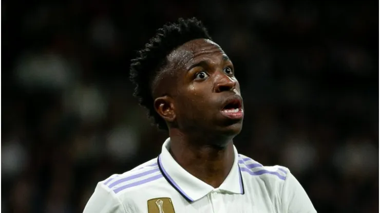 Vinicius Júnior em jogo do Real Madrid na La Liga (Photo by Flor Tan Jun/Getty Images) -